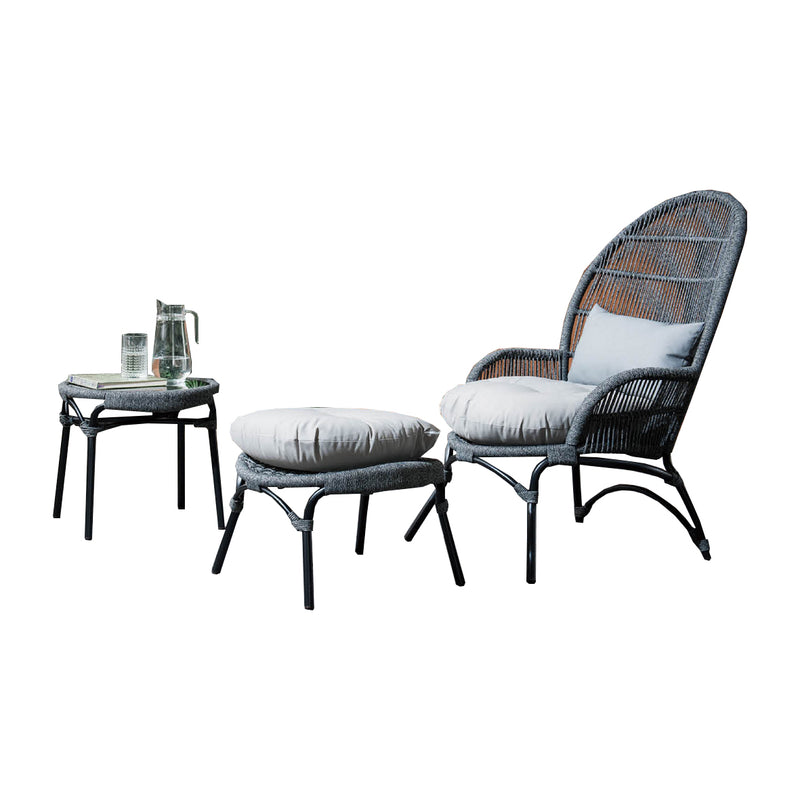 Rattan Chair 1088 + Coffee Table 1088 + Ottoman Chair