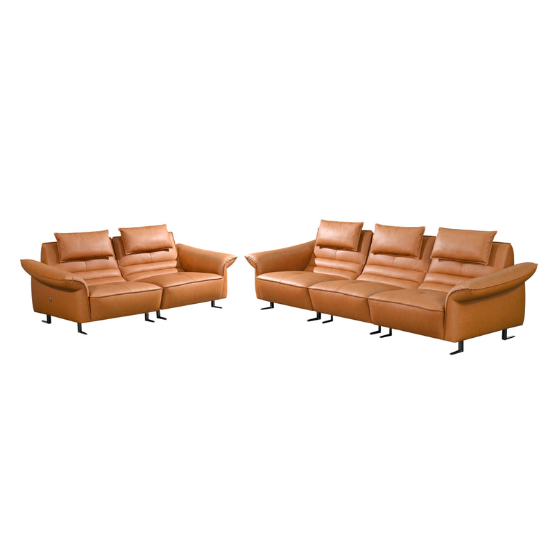Sofa Half Leather 233 321 Seater - MW 8290
