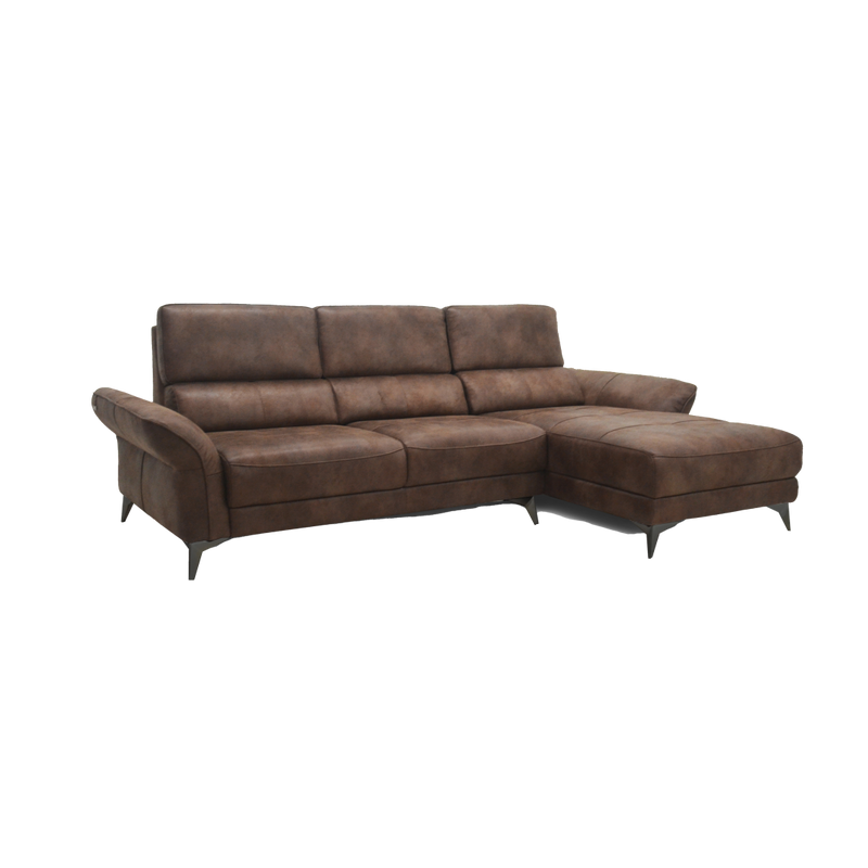 Sofa A.Z Leather L Shape ZL 2913 - Liver Amazon