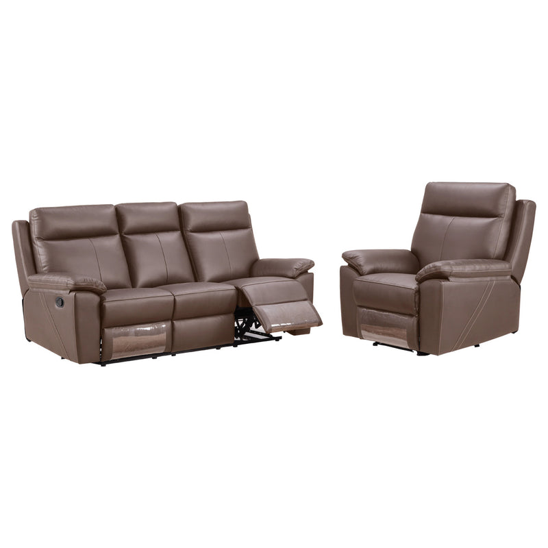 Sofa Half Leather Prague 3RR+2RR+1R 