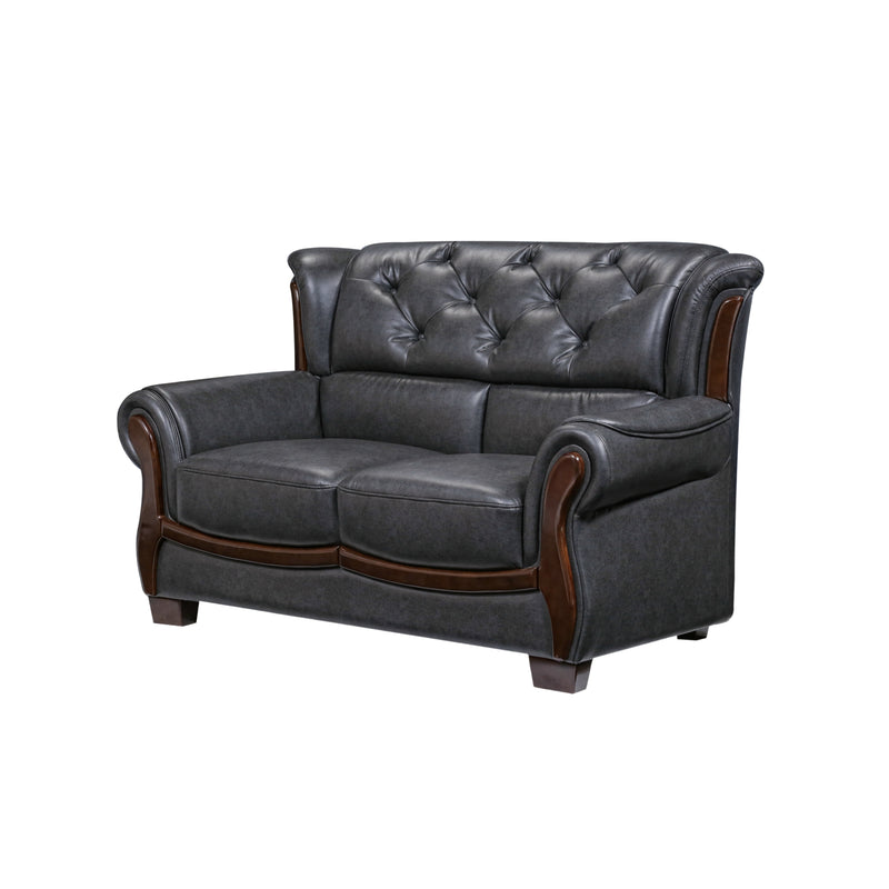 Classic Sofa Air Leather Kitty Charcoal