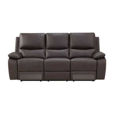 Sofa Half Leather Belfast 3S1R1R #602 Chocolate