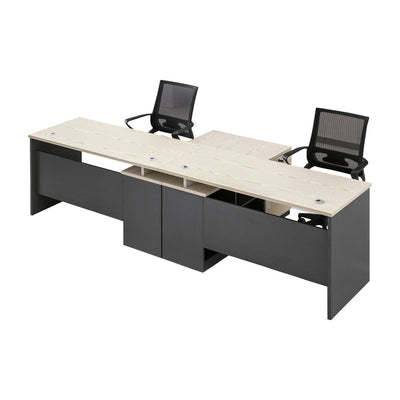 Office Table 1611D1492 Oak Left